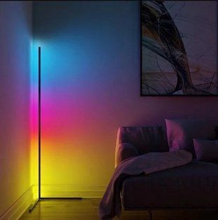 Торшер неонова лампа Lamp Led Rgb 120 см від Usb підлоговий кутовий світильник, нічник, з пульт управління 979drp фото