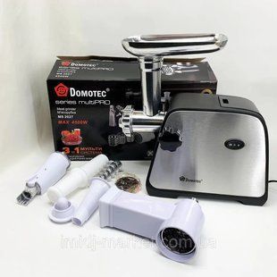 М'ясорубка 3в1 DOMOTEC MS-2027 4500W (соковитискач, терки та шатківниці) 996drp фото